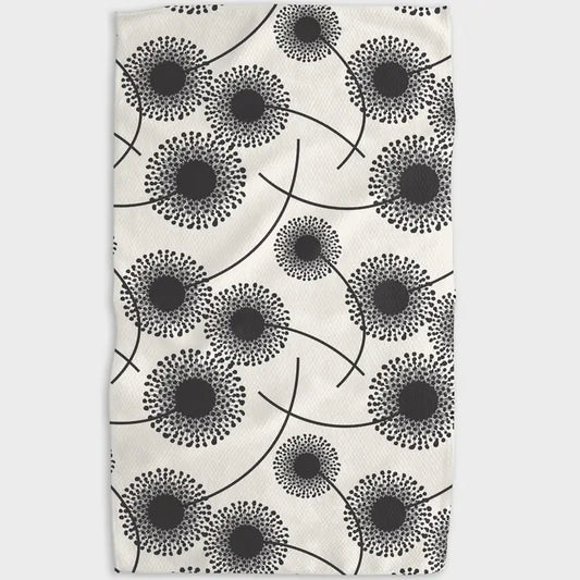 Geometry-Fully Bloomed Tea Towel