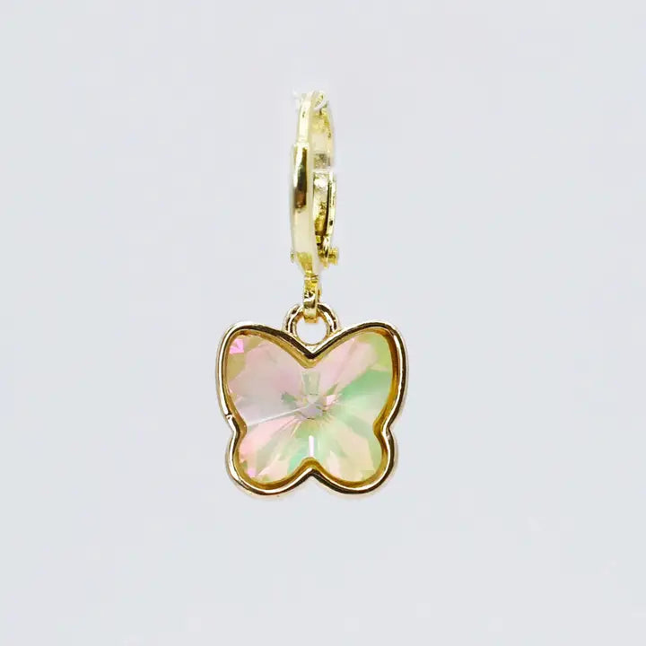 Petite Iridescent Chunky Butterfly Charm