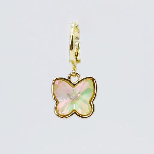 Petite Iridescent Chunky Butterfly Charm