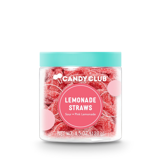 Candy Club Pink Lemonade Straws