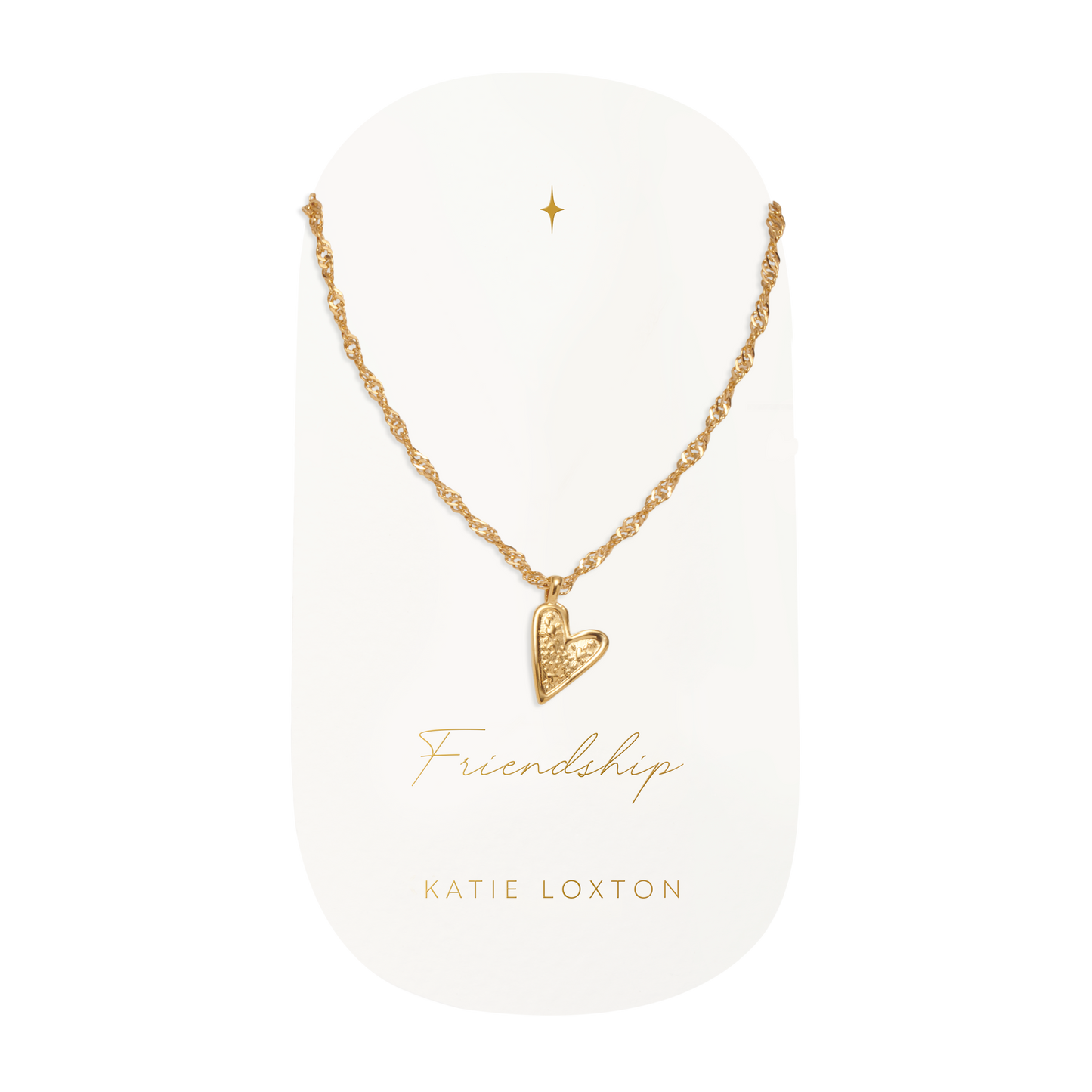 Friendship Gold Heart Necklace