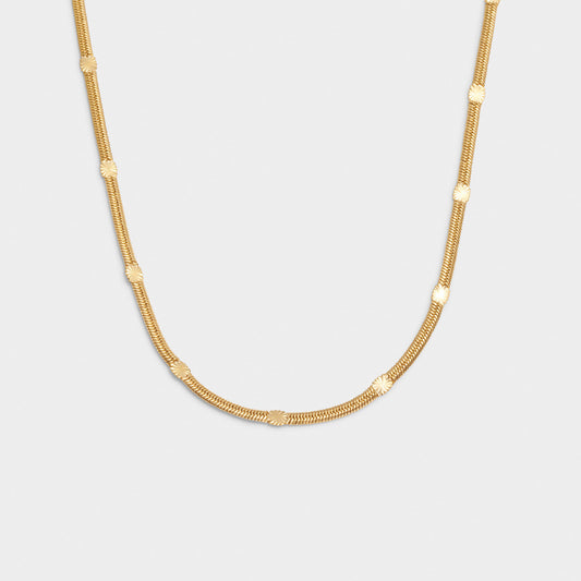 Celeste Gold Snake Chain Necklace