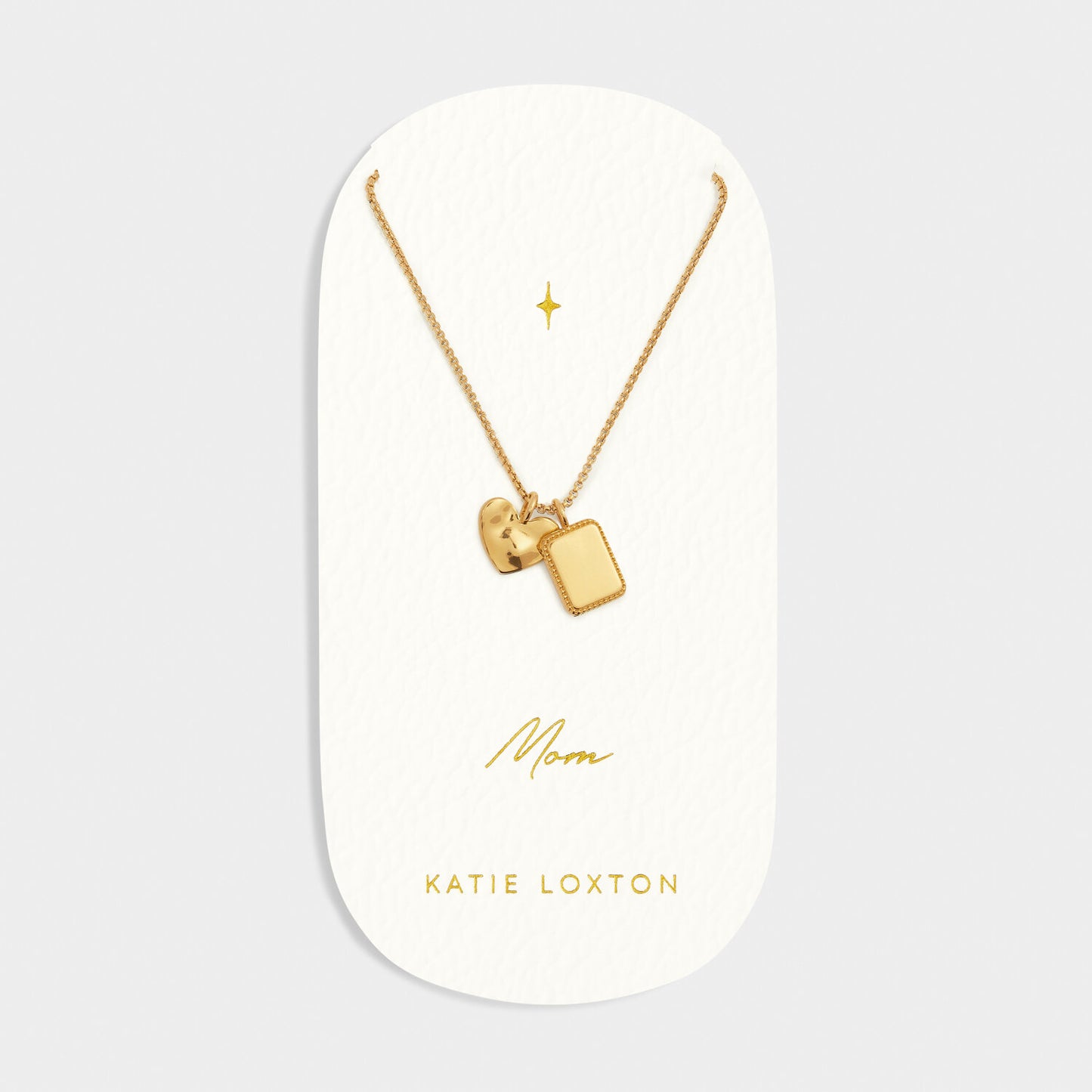 Mom Gold Charm Necklace