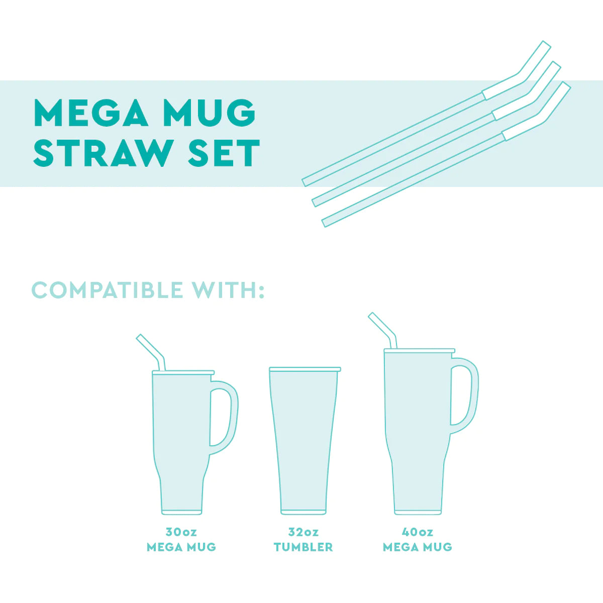 Swig Reusable Straw Set 40oz