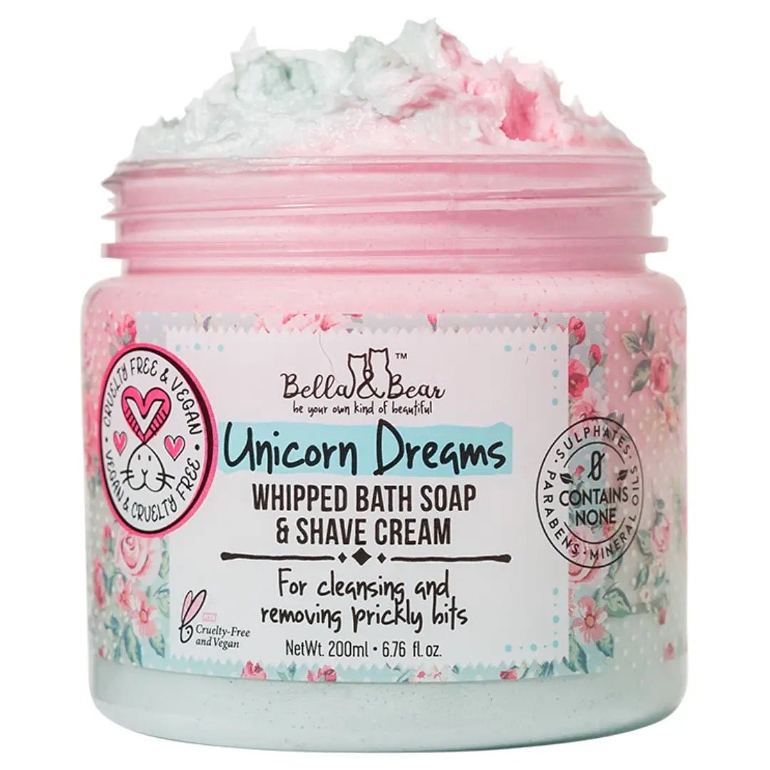 Bella & Bear Unicorn Dreams Whipped Bath Soap & Shave Cream - Polished Boutique