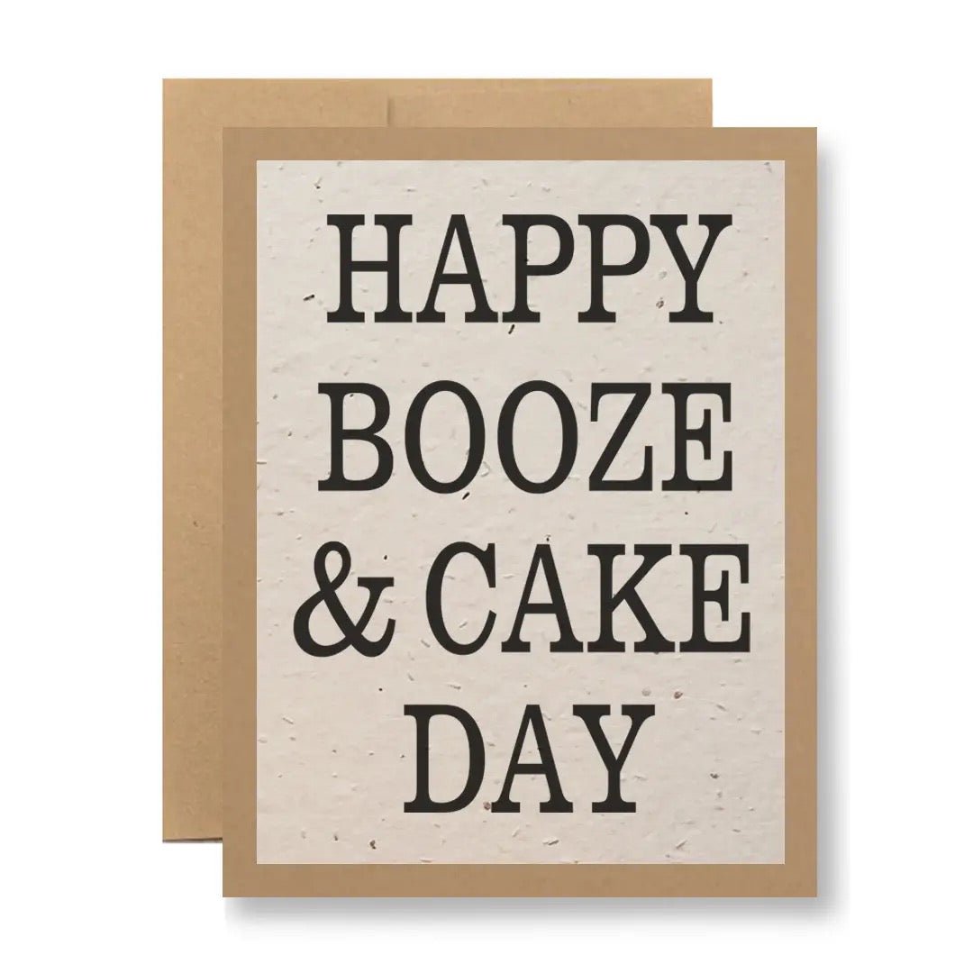 Happy Booze & Cake Day Card - Polished Boutique