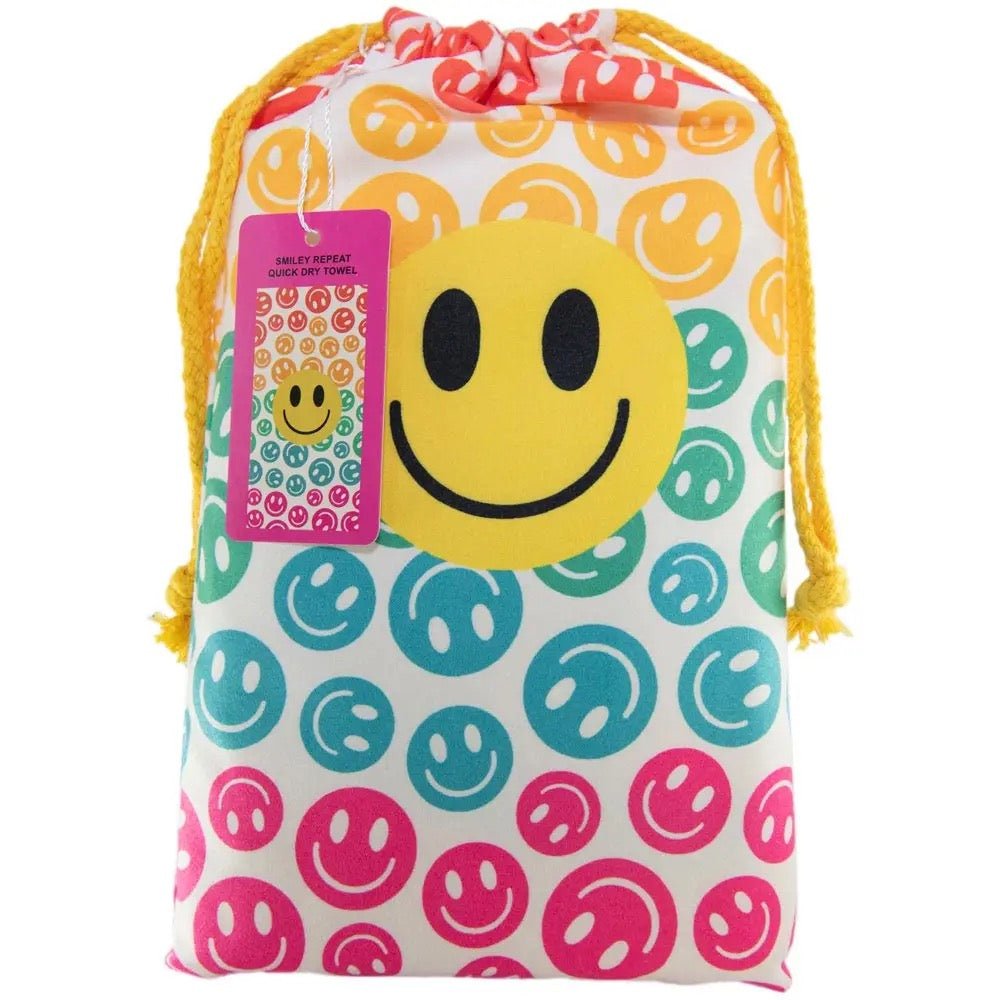 Happy Face Beach Towel - Polished Boutique