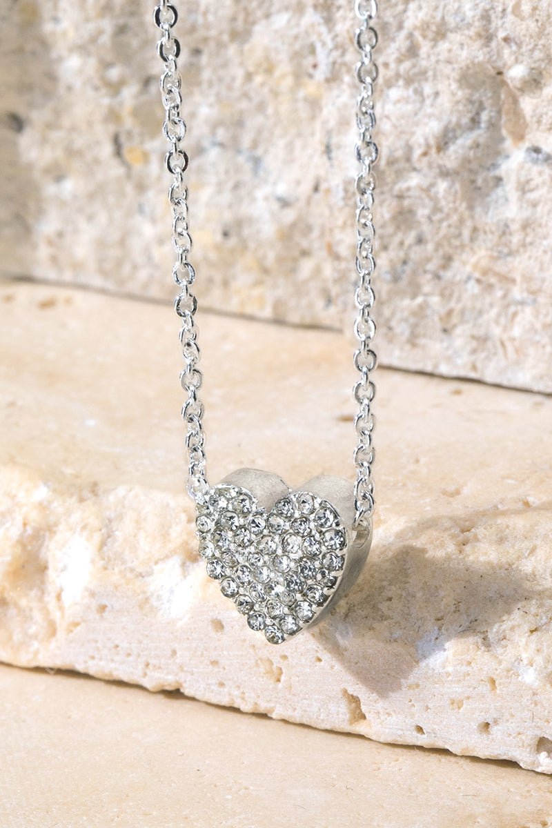 Heart Charm Necklace - Lazy Daisy Boutique