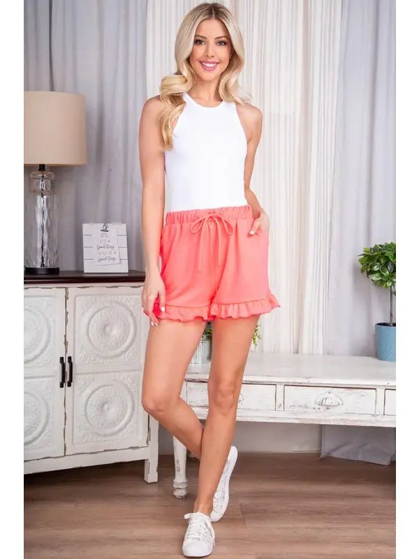 Neon Pink Shorts - Polished Boutique