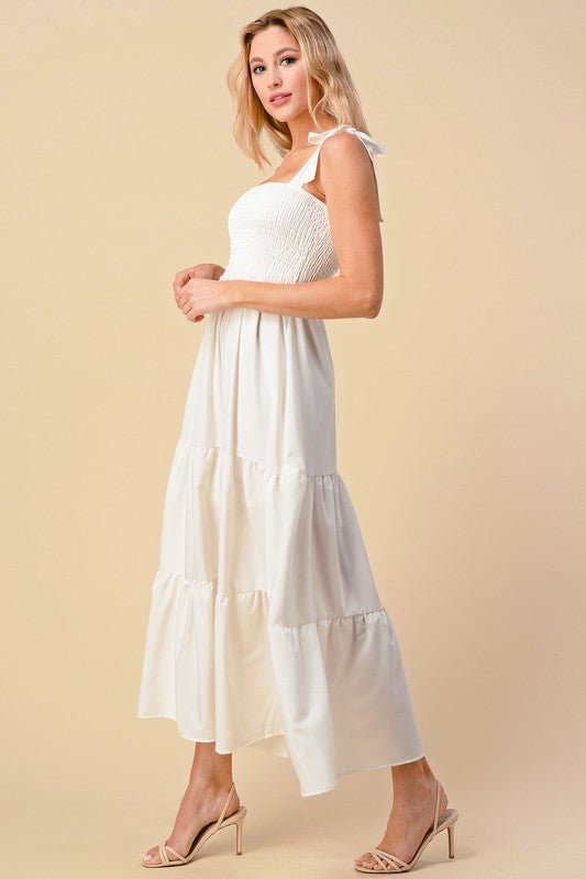 Ruffled Tiered Maxi Dress - Polished Boutique