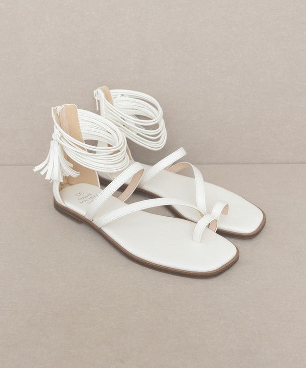 Strappy Ankle Wrap Sandal - Polished Boutique