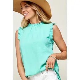 The Ariana Ruffle Top - Polished Boutique