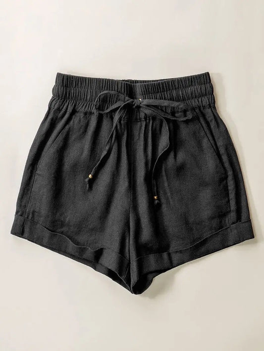 The Cora Linen Shorts - Polished Boutique