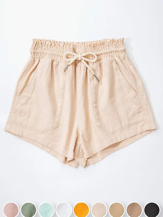The Eva Linen Shorts - Polished Boutique