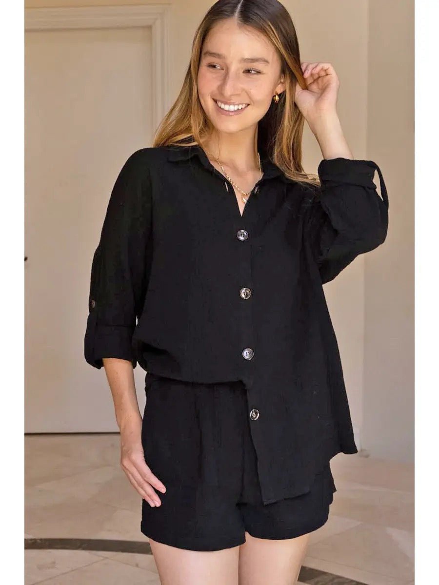 The Hadley Button Down Set - Polished Boutique