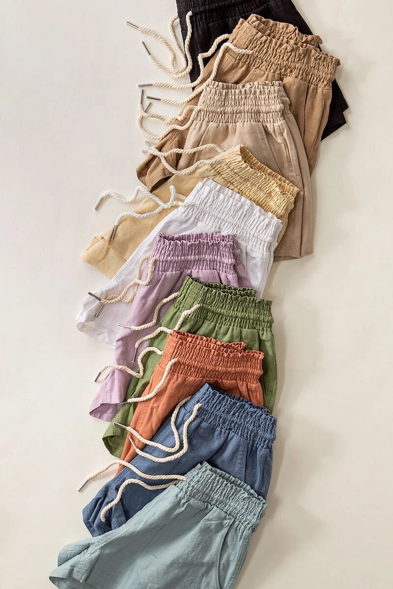 The Lennox Linen Shorts - Polished Boutique
