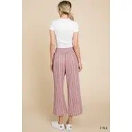 Women's Pink Cropped Pants - Polished Boutique